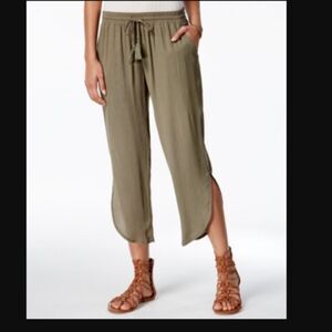 American Rag Tie Front 100% Rayon BOHO Flyaway Leg Pants NWT